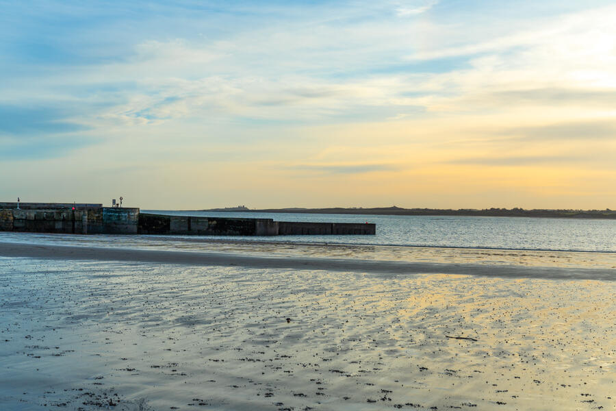 Dunstanburgh Castle from Beadnell Harbour