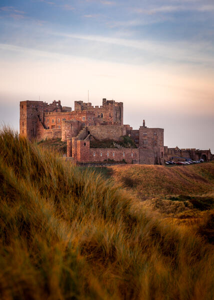 Bamburgh Castle at Sunset